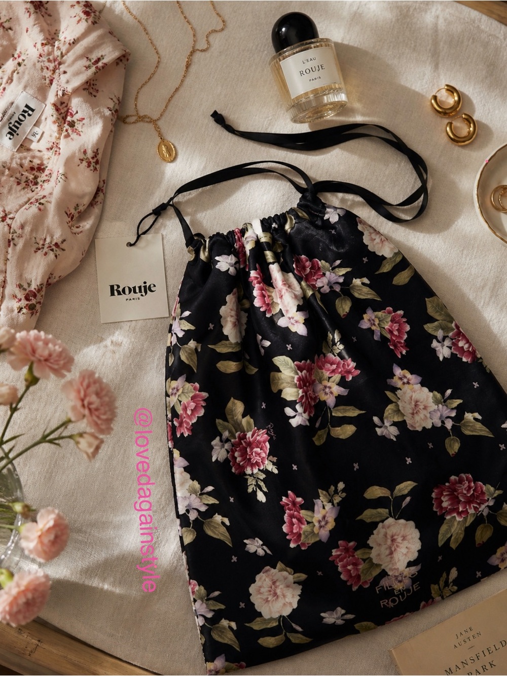 Rouje Drawstring Velvet Bag Fall 23/24